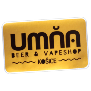 umňa sticker spotted in Prešov in 2026