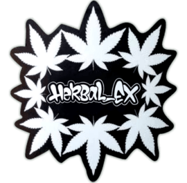 Herbal_Ex sticker spotted in Ksamil in 2026