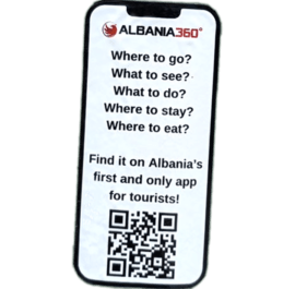 Albania 360 sticker spotted in Ksamil in 2026