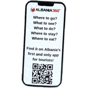 Albania 360 sticker spotted in Ksamil in 2026