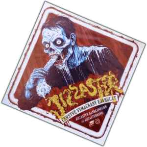 Jizzaster sticker spotted in Košice in 2026