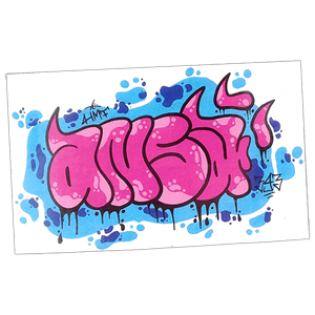 Wanted street sticker