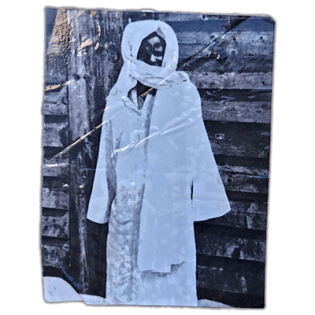 African woman street sticker
