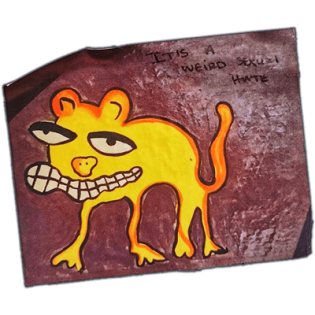 It's a weird sexuzi hate sticker