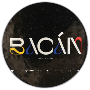Authentic street sticker by Andres Serrano