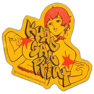 Street sticker by Khao San Print