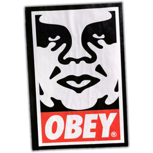 Street sticker by Obey