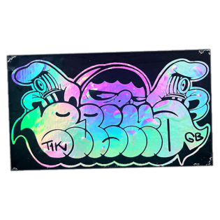 Graffiti street sticker