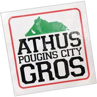 Street sticker by Arhus Pougins City Gros