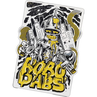 Robo Dabs wanted sticker spotted in Bangkok in 2025
