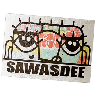Sawasdee street sticker
