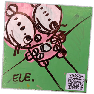 Ele wanted sticker spotted in Prague in 2025