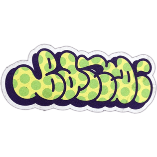 Street sticker by Graffiti artist.