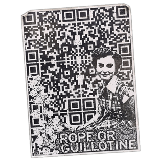 Rope or Guillotine street sticker.