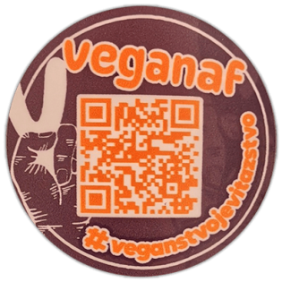 Veganaf street sticker