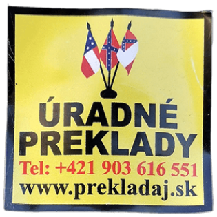 Úradné prklady street sticker
