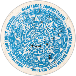 Hisai Tacos wanted street sticker