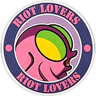 Riot Lovers wanted street sticker