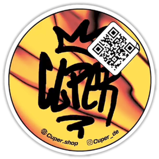 Cuper wanted street sticker