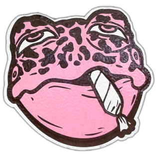 Frog wante street sticker