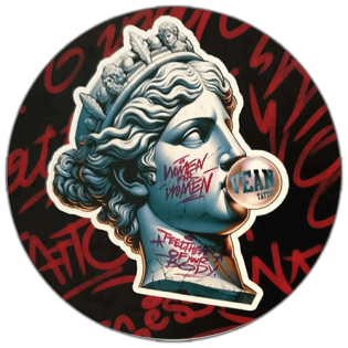 Vean tattoo wanted sticker spotted in Prešov in 2025