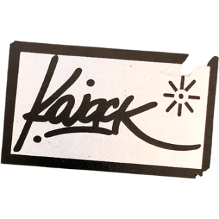 Kajack wanted street sticker