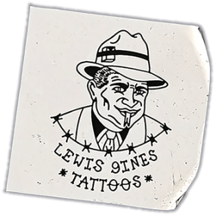 Lewis 9ines wanted street sticker