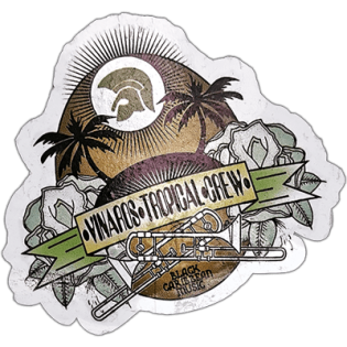 Vinaros tropical crew wanted street sticker