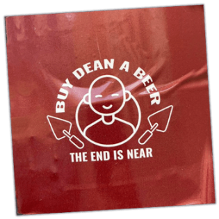 Buy Dean a Beer wanted street sticker