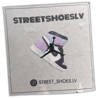 Street shoes lv wanted street sticker