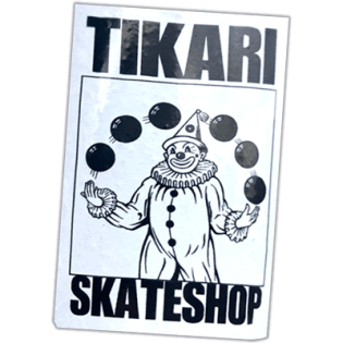Tikari Skateshop wanted street sticker