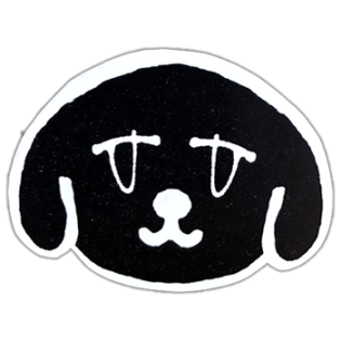 Dog wanted street sticker