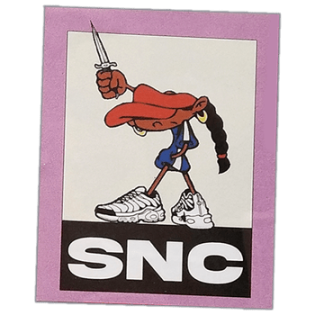 SNC wanted street sticker