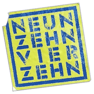Neun Zehn Vier Zehn wanted street sticker