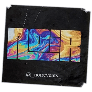 Noir Events wanted street sticker