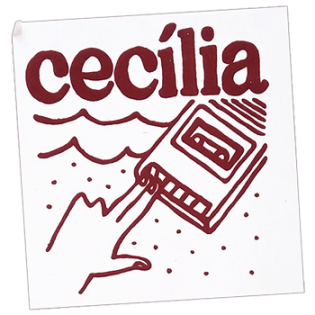 Cecília wanted street sticker