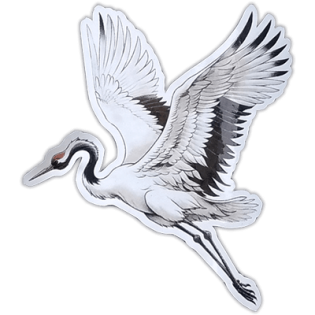 Crane wanted street sticker