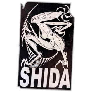 Shida wanted street sticker