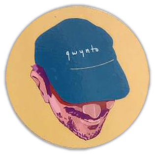Qwynto wanted street sticker