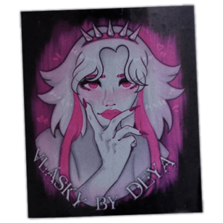 Vlásky by Deya wanted street sticker