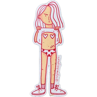 Tiny hands big heart wanted street sticker