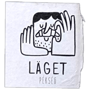 Läget Pékség wanted street sticker