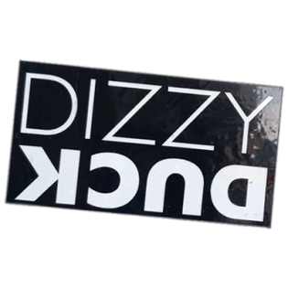 Dizzi Duck wanted street sticker