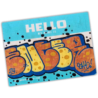 Enter wanted street sticker
