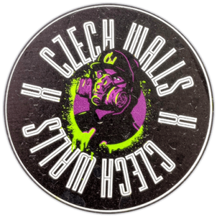 Czech Walls wanted street sticker