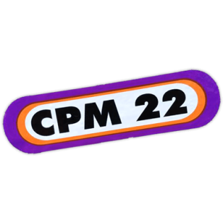 CPM 22 wanted street sticker