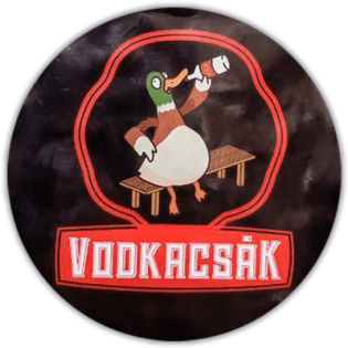 Vodkacsák wanted street sticker