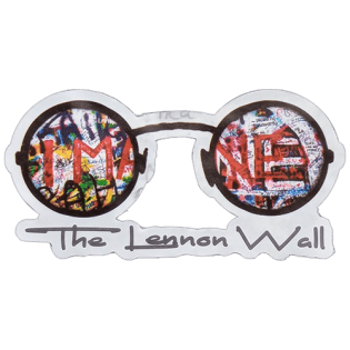 The Lennon Wall wanted street sticker