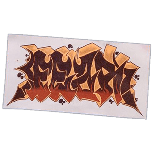 Fear wanted street sticker