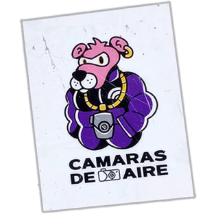 Camaras De Aire wanted street sticker